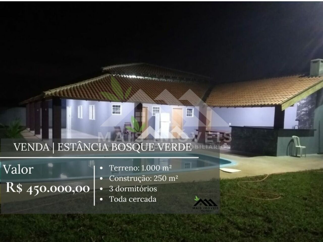Chacara para Venda - Estância Bosque Verde Zona Rural