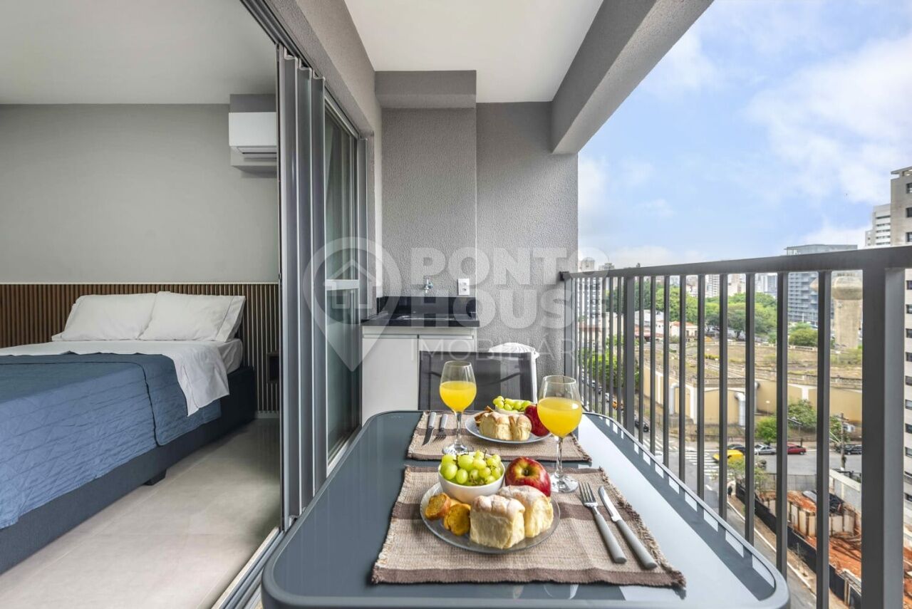 Studio à venda na Vila Mariana 28m², mobiliado, a 500 metros do metrô Ana Rosa