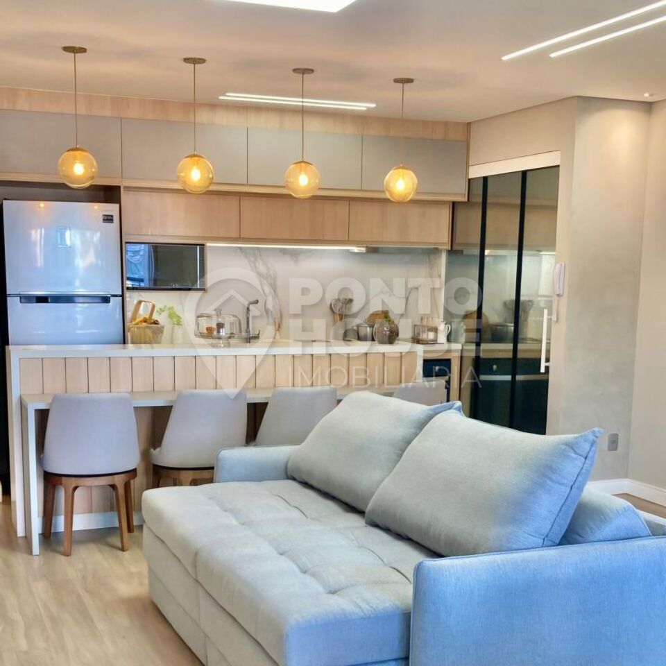 Apartamento à venda Vila Guarani, 84m², 3 dormitórios,1 suíte, 1 vaga, mobiliado