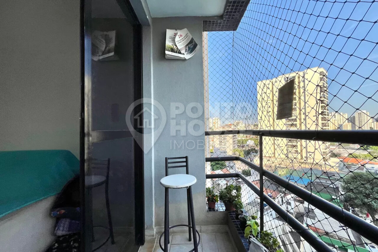 Apartamento à venda de 1 dormitório com varanda e 1 vaga na Saúde