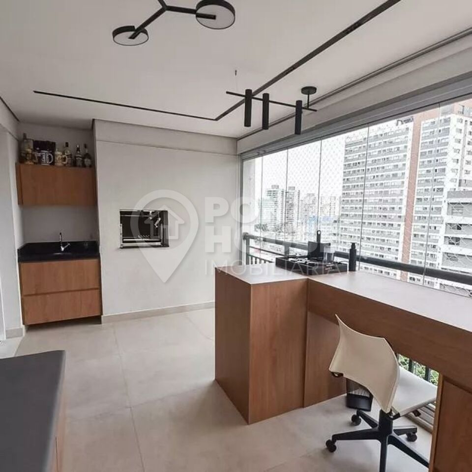 Apartamento à venda de 94 m², 2 dormitórios, 2 vagas e terraço, próximo ao metrô
