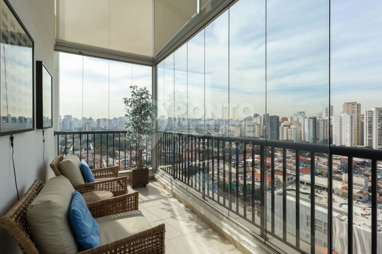 Apartamento mobiliado de 76m² à venda no Brooklin, 02 suítes, 02 vagas, lazer