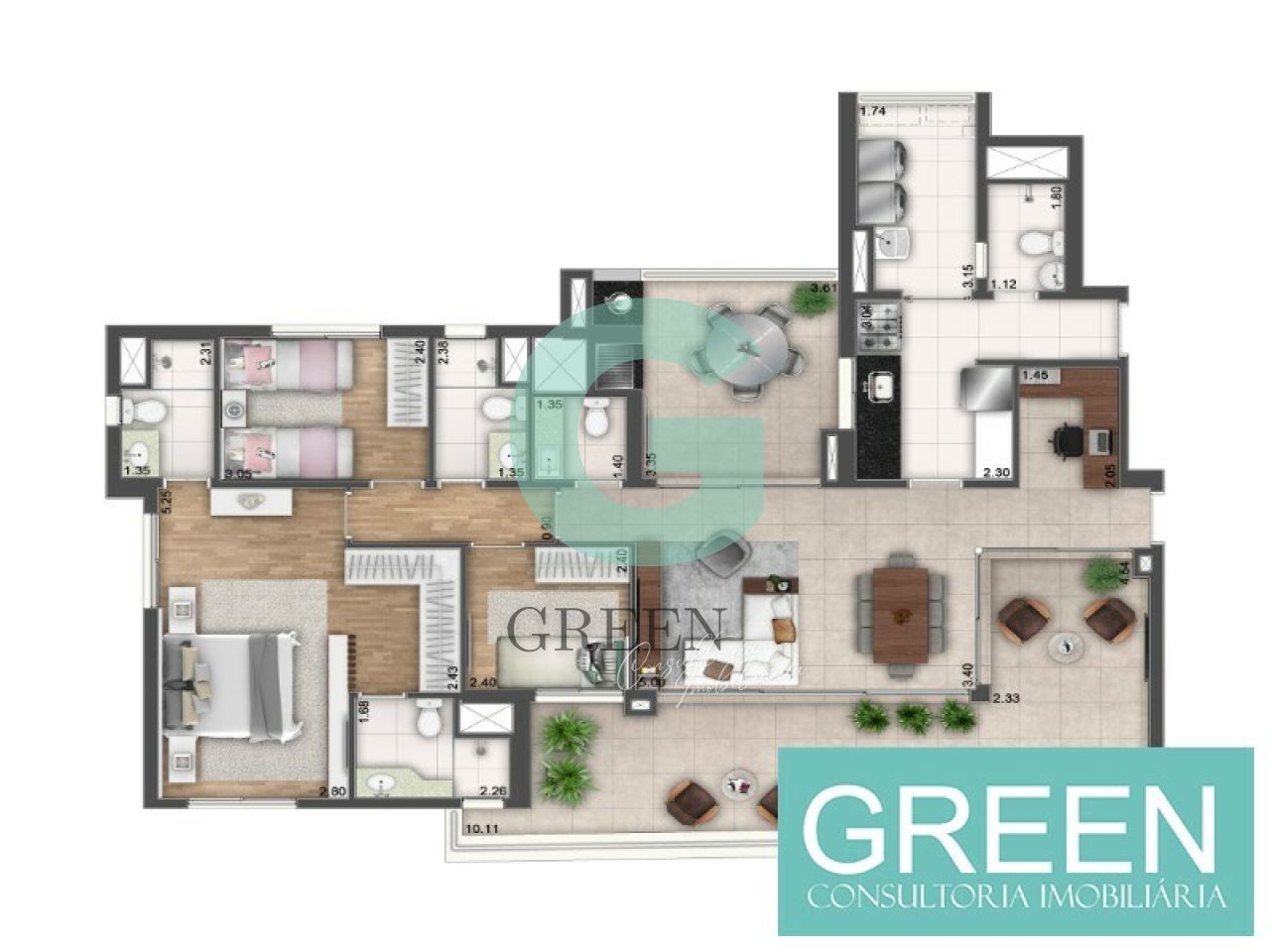 Apartamento, 4 quartos, 147 m² - Foto 7