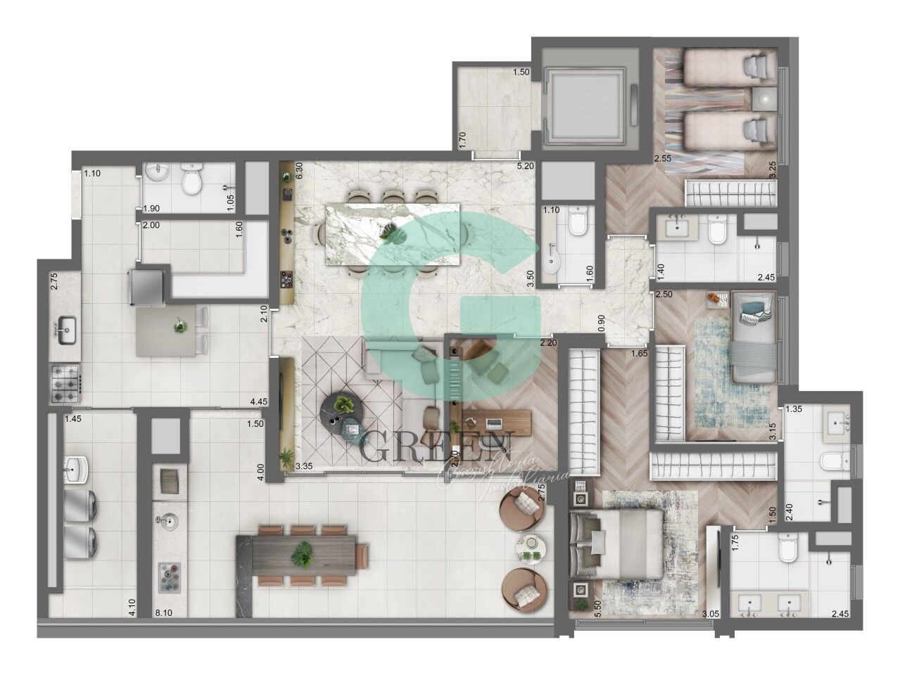Apartamento, 4 quartos, 159 m² - Foto 18