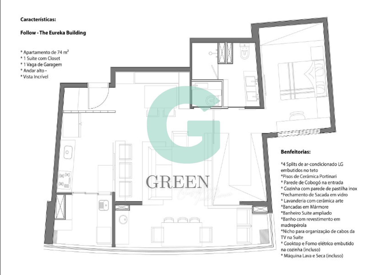 Apartamento, 1 quarto, 74 m² - Foto 37