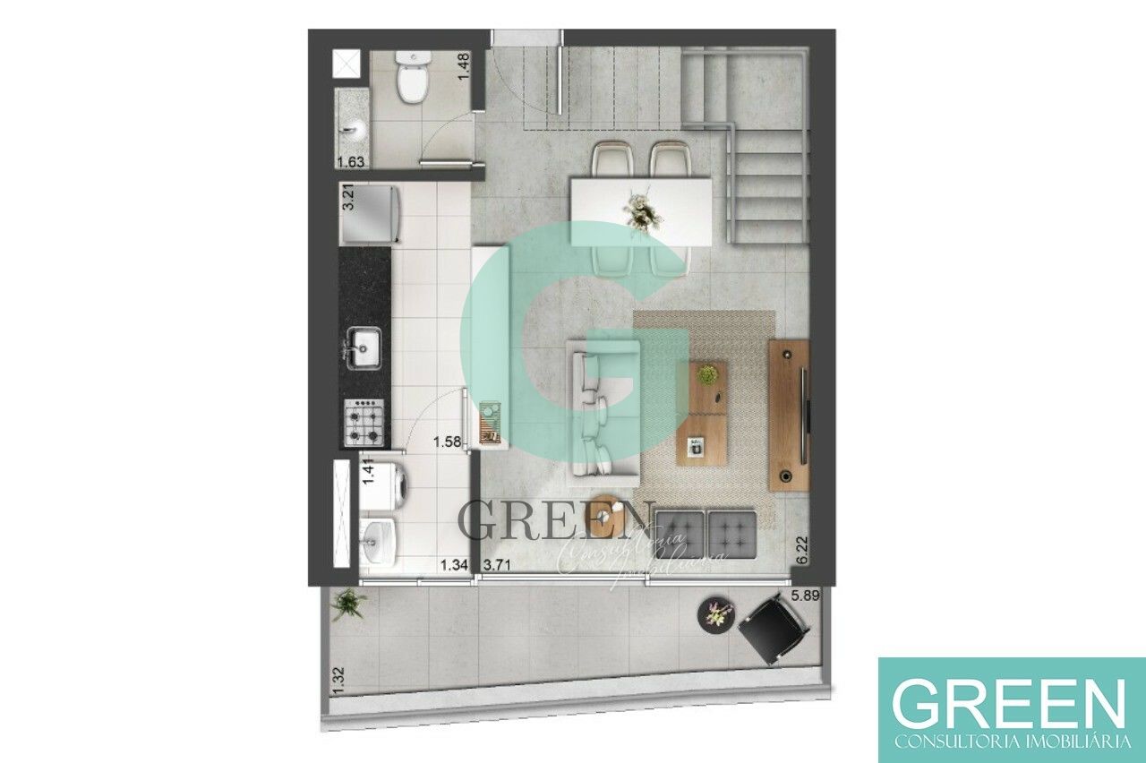 Apartamento, 1 quarto, 95 m² - Foto 30