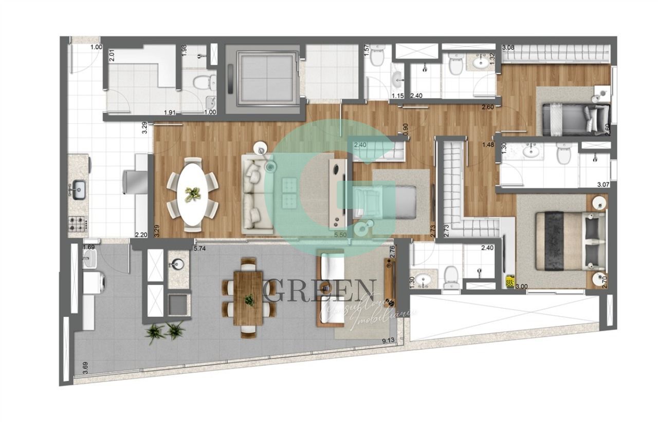 Apartamento, 2 quartos, 128 m² - Foto 19