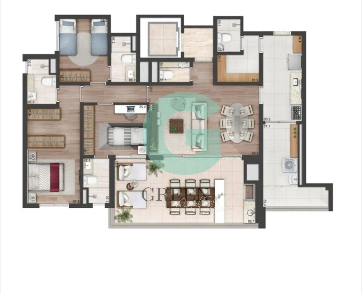 Apartamento, 3 quartos, 137 m² - Foto 44
