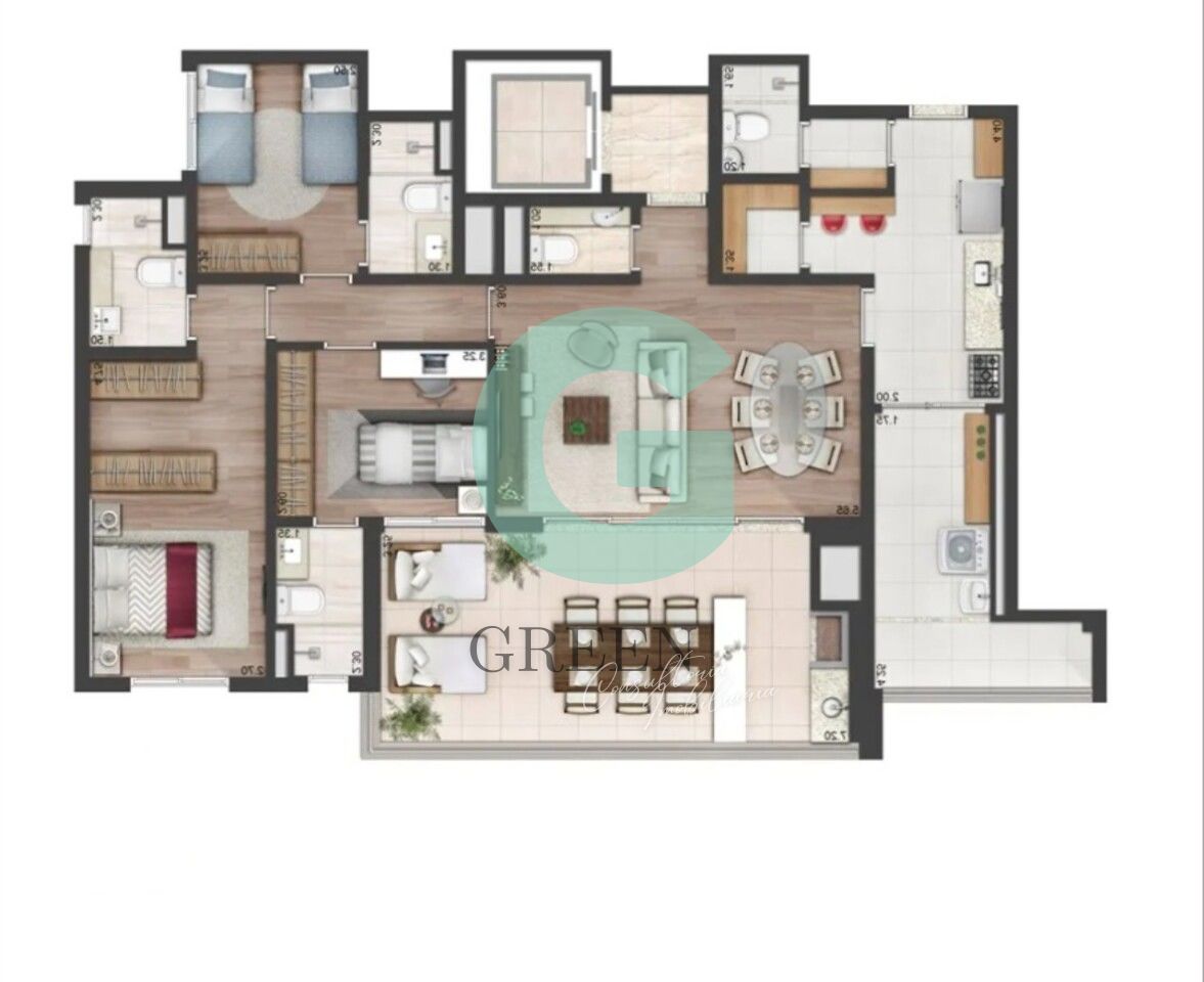 Apartamento, 3 quartos, 137 m² - Foto 45