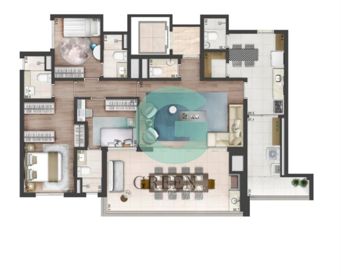 Apartamento, 3 quartos, 137 m² - Foto 46