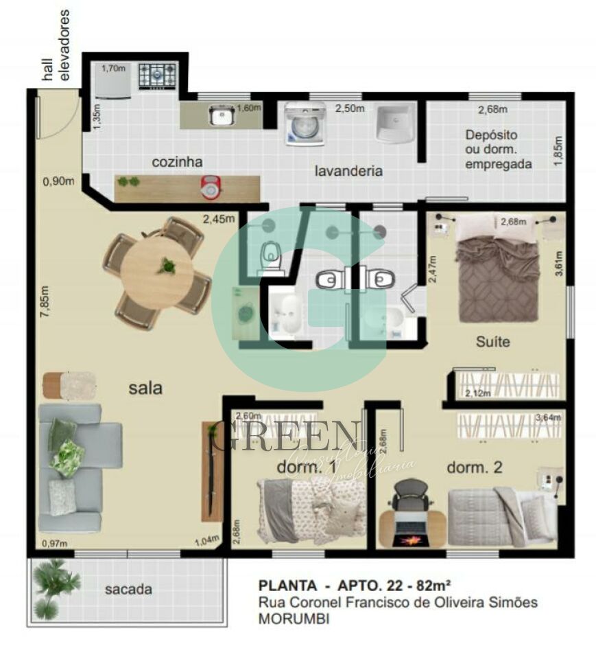 Apartamento, 3 quartos, 82 m² - Foto 19