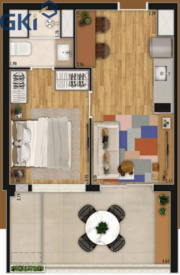 Apartamento, 1 quarto, 35 m² - Foto 32