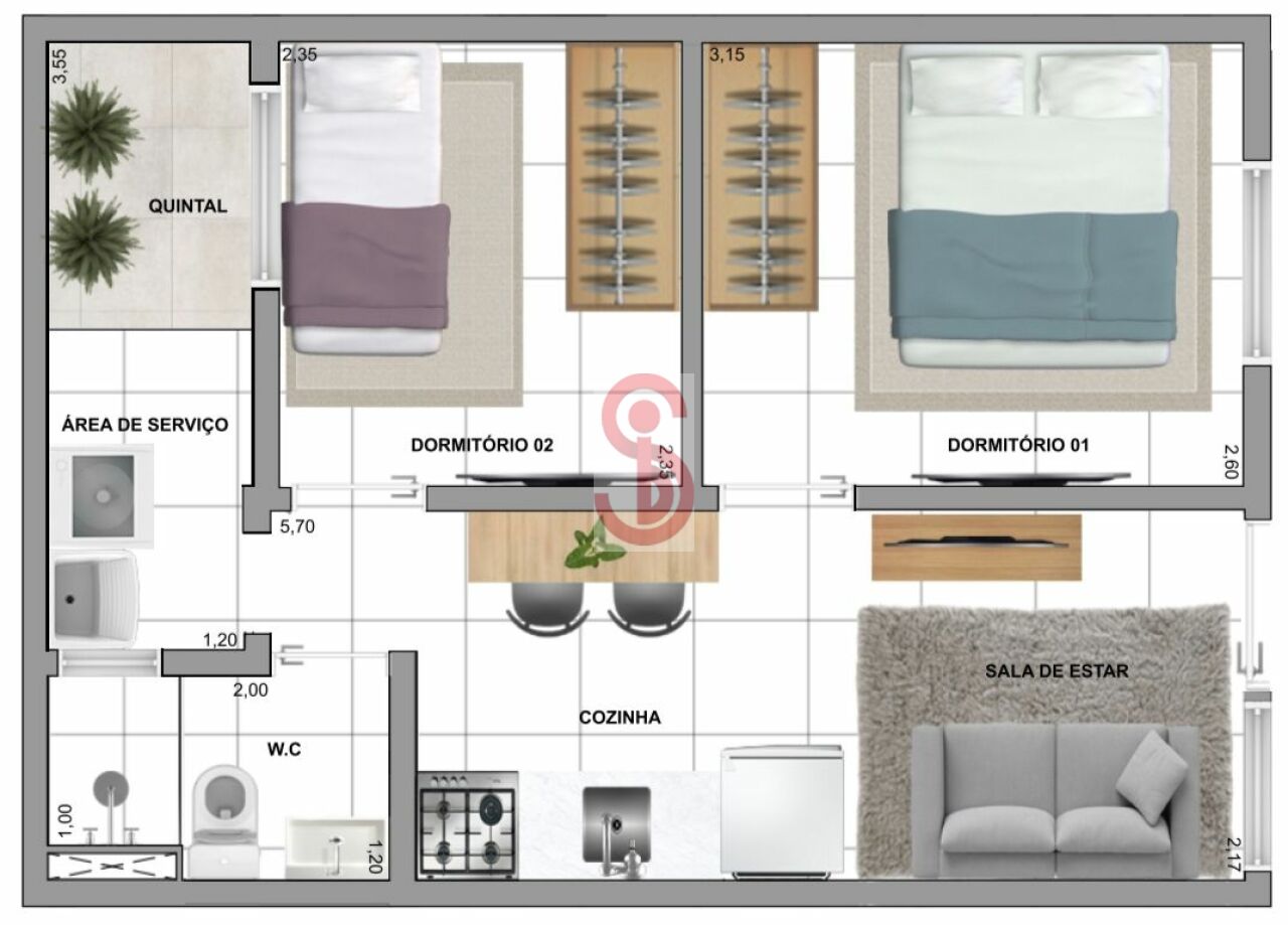 Apartamento para Venda - Cidade Antônio Estevão de Carvalho