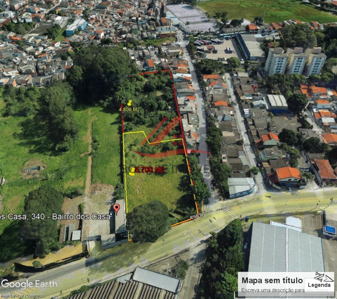 Terreno com 10.266m² de área útil para alugar no Bairro Dos Casa em São Bernardo do Campo