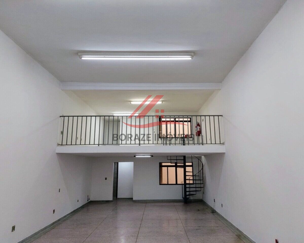 Salão Comercial c/ 180m², ALUGA em Santo André - sala p/ escritório, mezanino, 3 lavabo, recepção