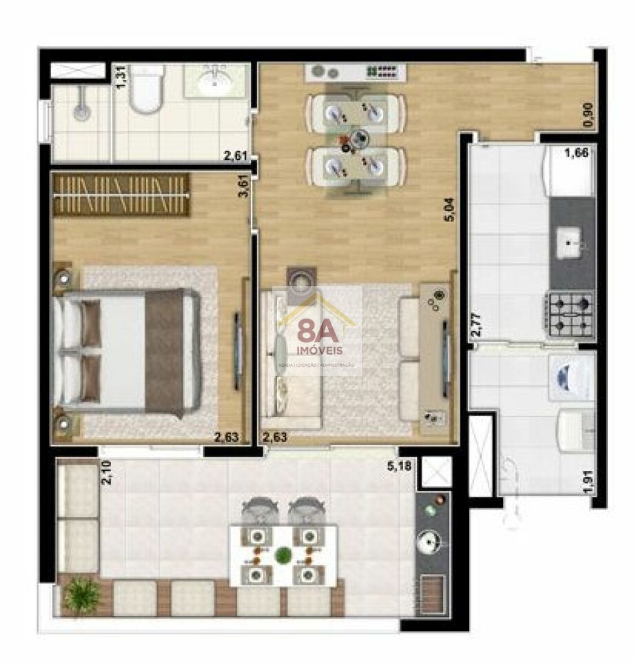 Apartamento para Venda - Jardim Brasil Zona Sul