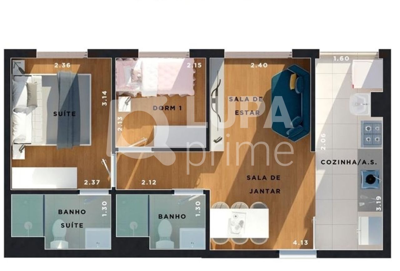 Apartamento, 2 quartos, 34 m² - Foto 5