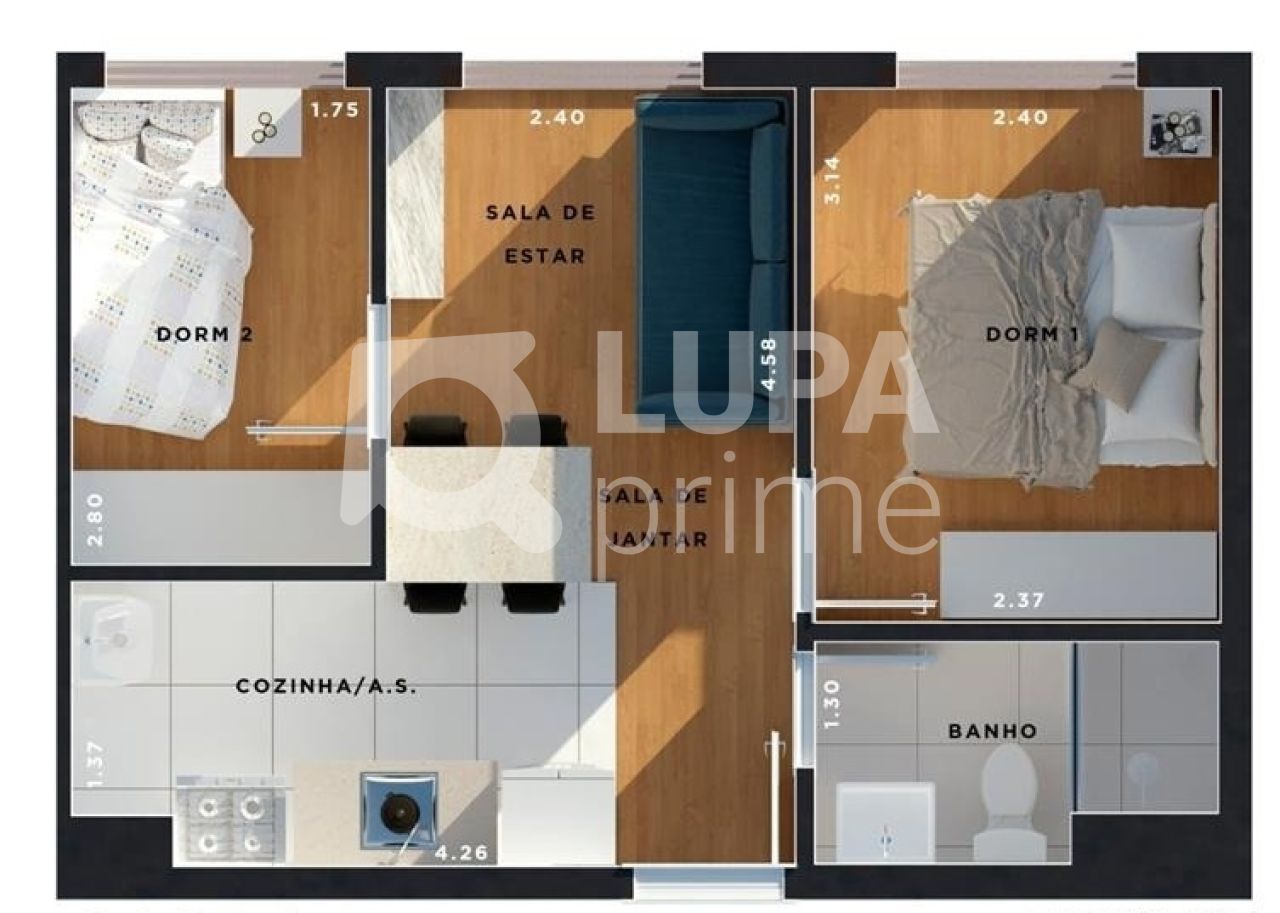 Apartamento, 2 quartos, 34 m² - Foto 6