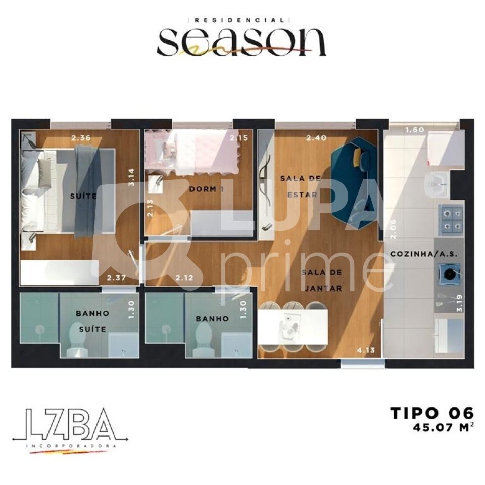 Apartamento, 2 quartos, 35 m² - Foto 15