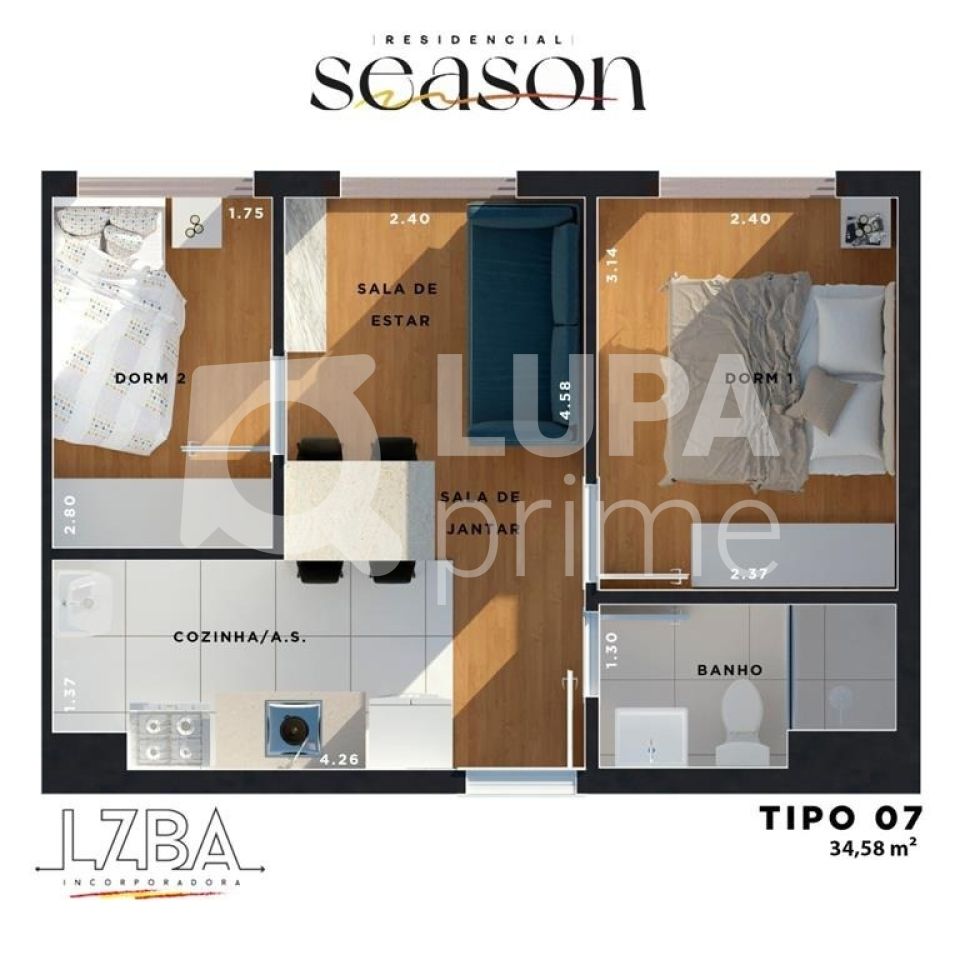 Apartamento, 2 quartos, 35 m² - Foto 16