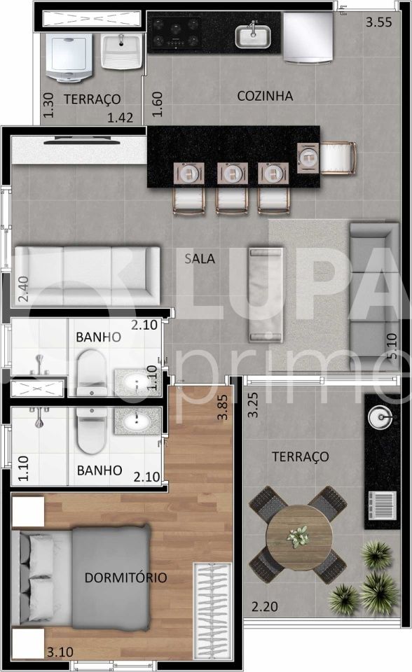 Apartamento, 2 quartos, 50 m² - Foto 4