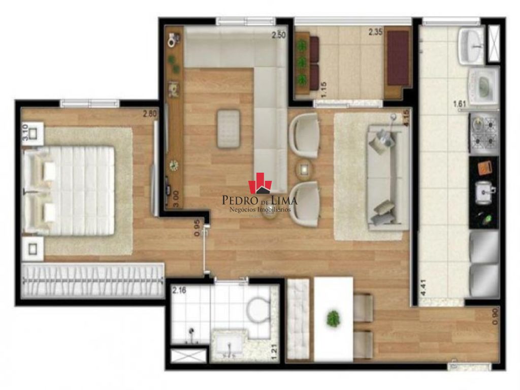 Apartamento Parque São Lucas - 55m² -  2 quartos e 1 vaga