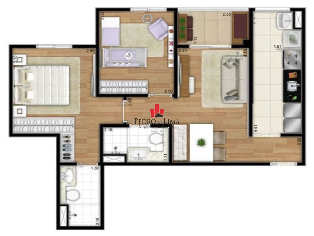 Apartamento Parque São Lucas - 55m² -  2 quartos e 1 vaga
