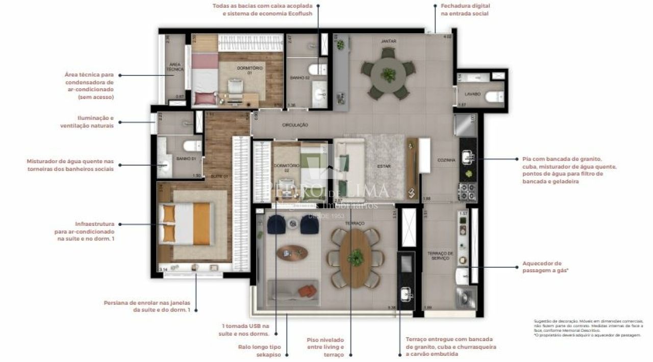 Apartamento de 2 quartos , sendo 2 suítes, 2 vagas, 102 m² - Condomínio Madre  914 Mooca - Mooca