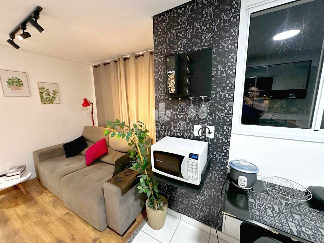 Apartamento todo mobiliado 1 quarto e 1 vaga, Vila Granada - Penha