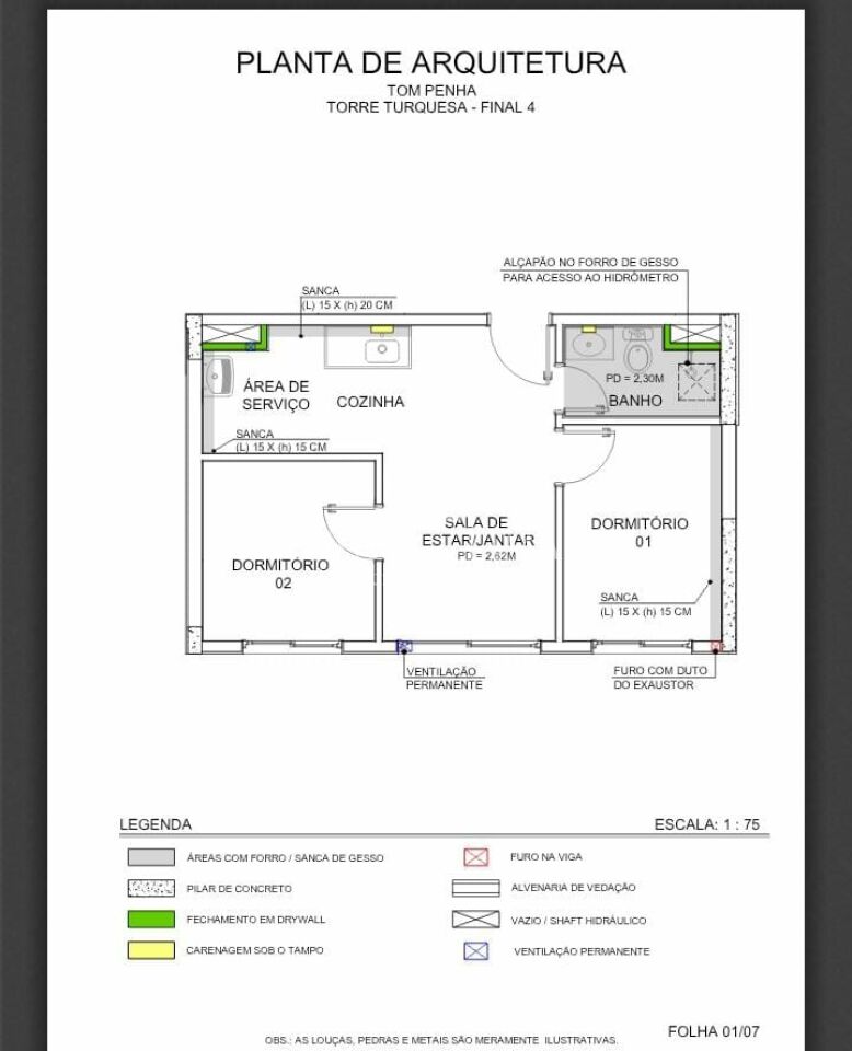 Apartamento de 40m² andar alto todo reformado no Cangaíba