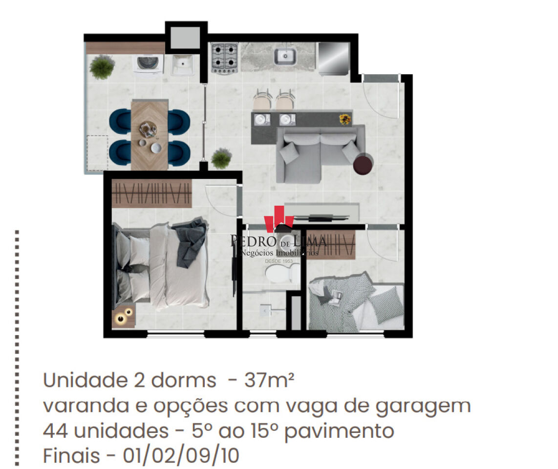 imagem do imovel Apartamento 2 dormitórios, Tatuapé ref: TP24733
