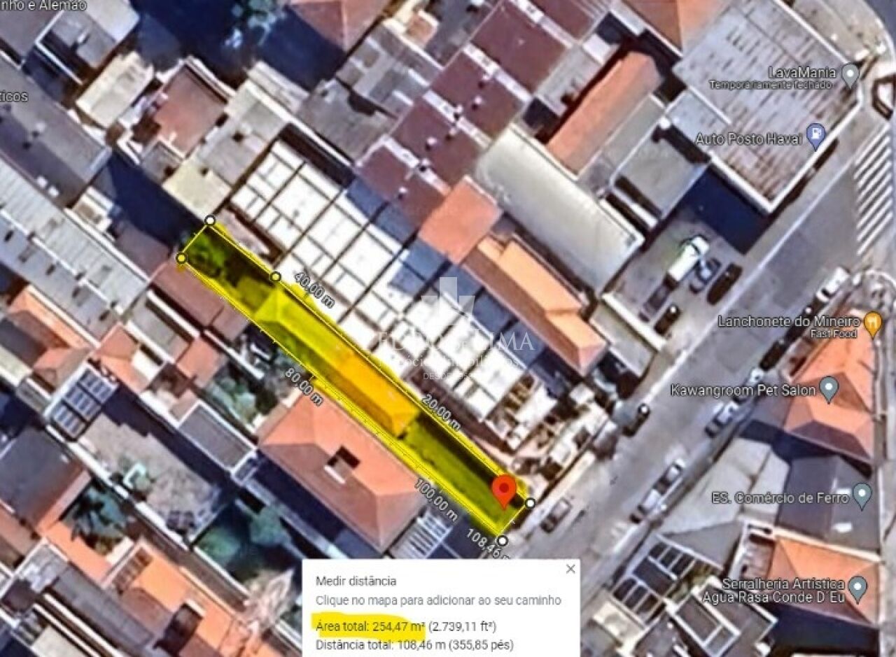 imagem do imovel Terreno com 250m² para uso comercial ou residencial na região da Água Rasa, sendo 5 x 50 ref: TP25806