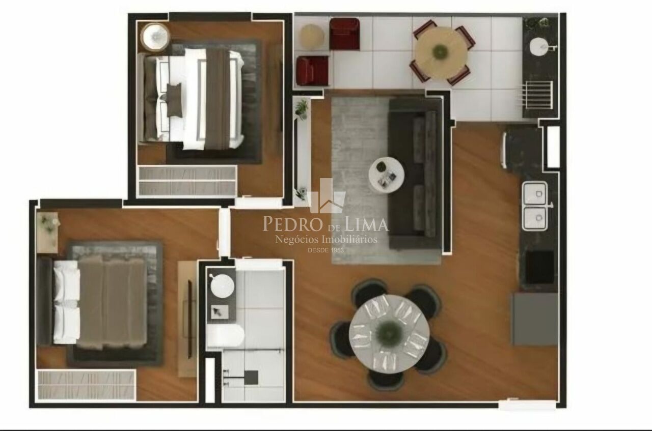 Apartamento 45m² no Tatuapé 2 quartos 1 banheiro 1 vaga de garagem. Condomínio Praça Unitá Tatuapé