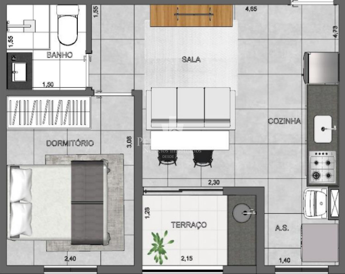 imagem do imovel Apartamento 1 dormitório na Vila Formosa. Condomínio Olivia. ref: TP28201