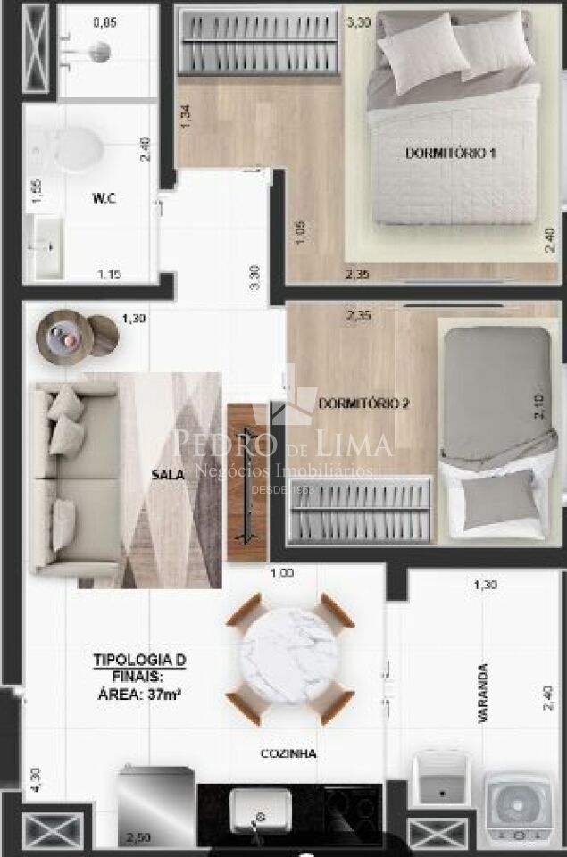Apartamento 37 m² na Vila Formosa