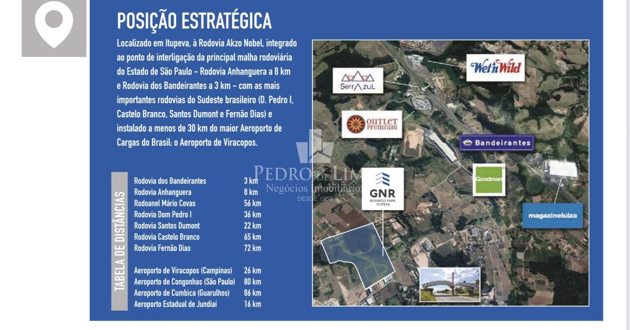 Gnr Buziness Park condomínio galpões em Itupeva