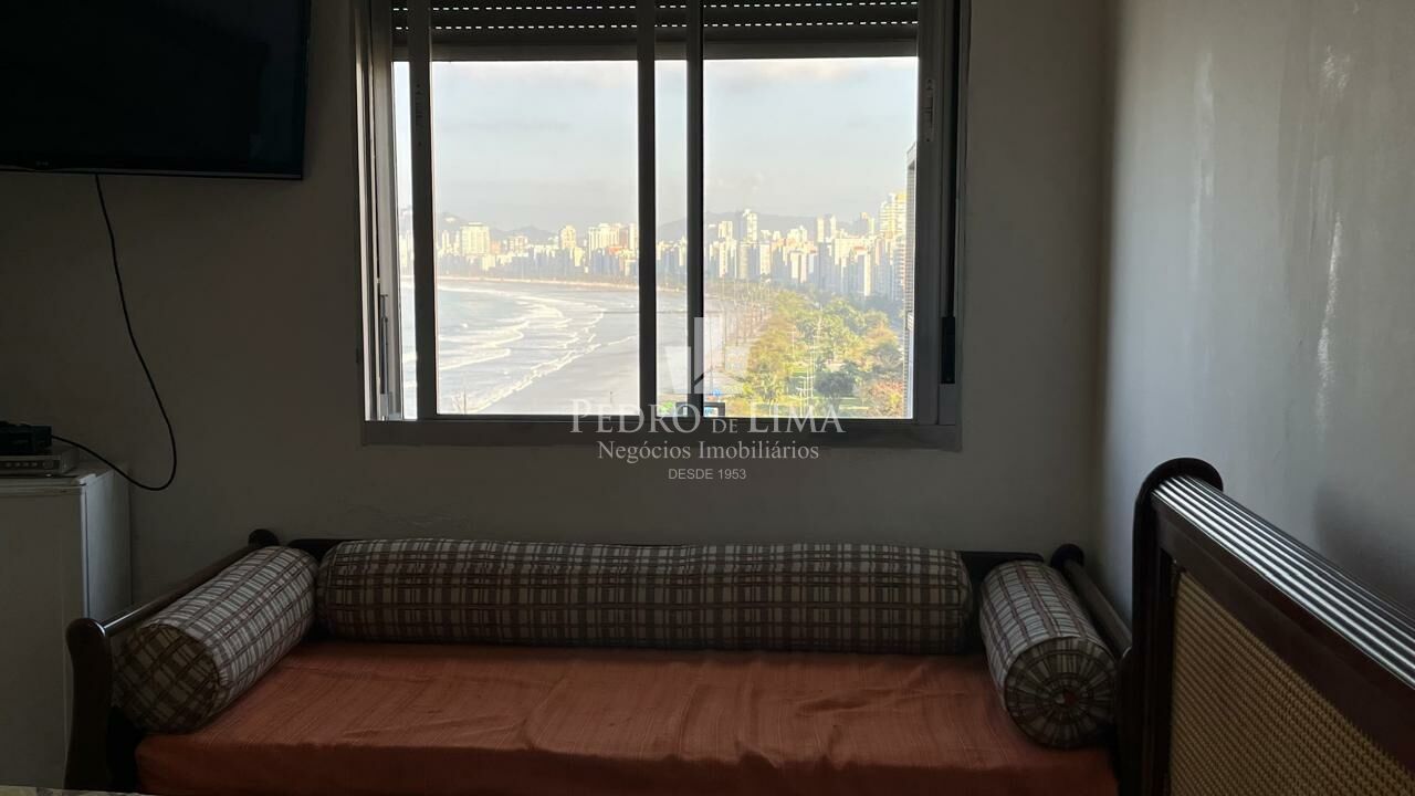 Apartamento em Santos, 3 dormitório 1 vaga, Frente para o mar. Condomínio Timão.