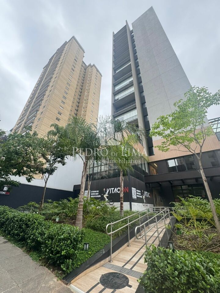 Studio mobiliado com design moderno - alto padrão, 1 vaga, Vila Olímpia. Condomínio Vitacon Alvorada