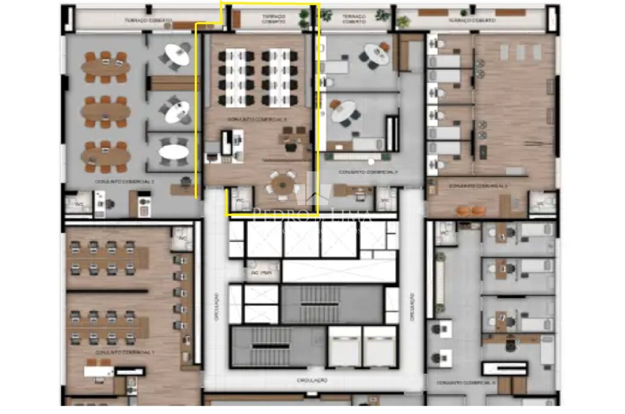 Sala Comercial Nova, 89m², 1 banheiro, terraço, junto ao Metrô Belém.