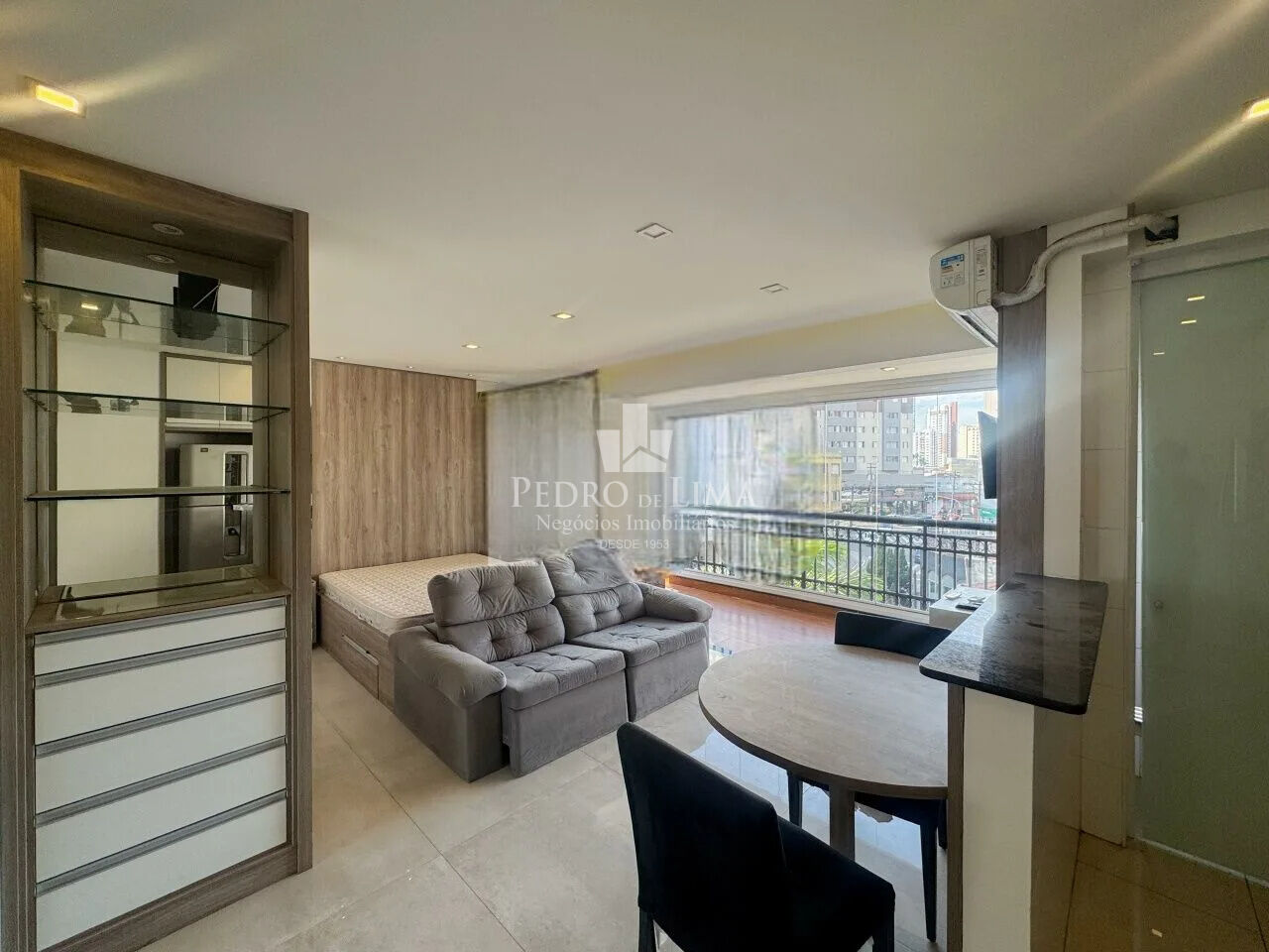 Studio Condominio Iti Analia Franco 40 mts 1 quarto varanda integrada com a cozinha 1 vaga