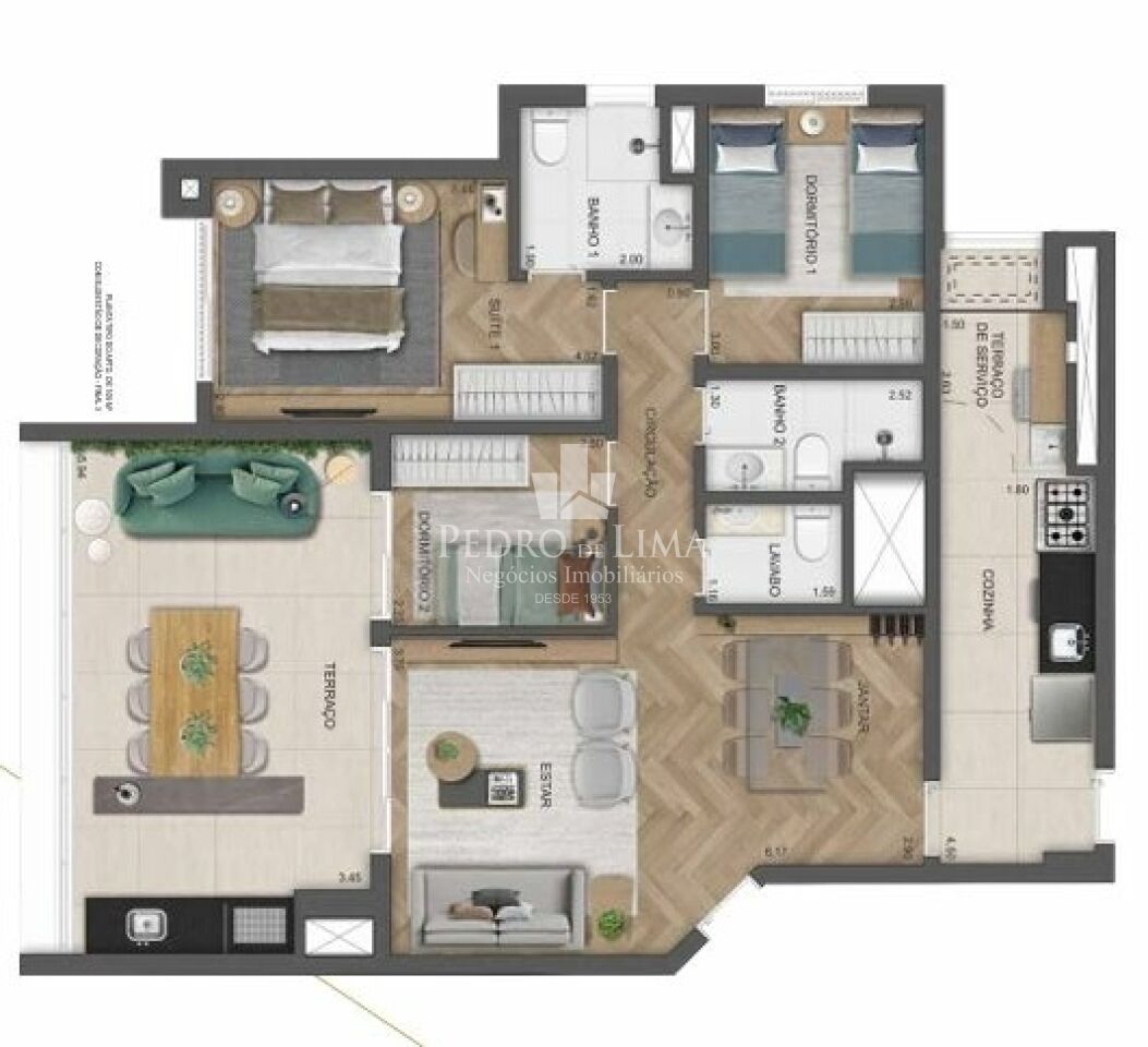 imagem do imovel Apartamento novo no Tatuapé, alto padrão 105 m² com 3 quartos, 2 vagas e varanda gourmet. ref: TP30724