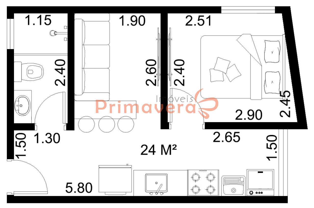 Apartamento para Locação - Jardim Mangalot