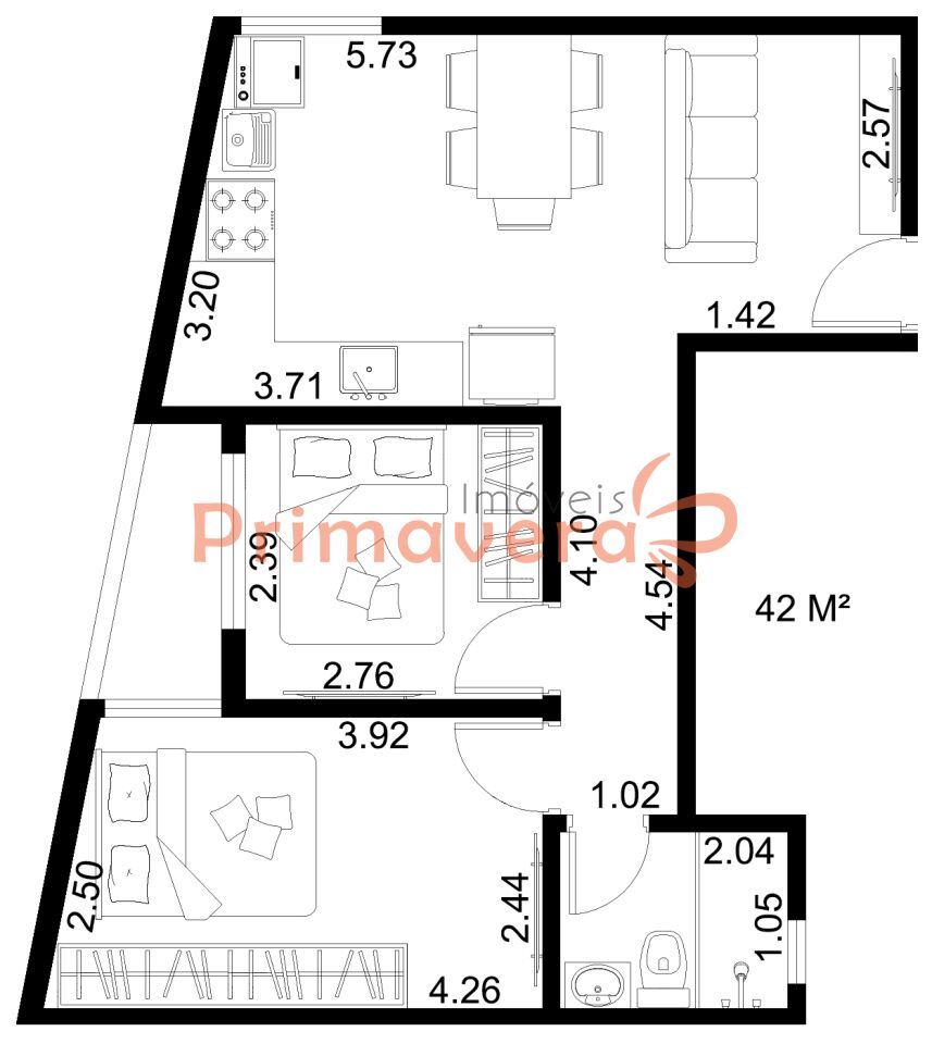 Apartamento para Locação - Jardim Mangalot