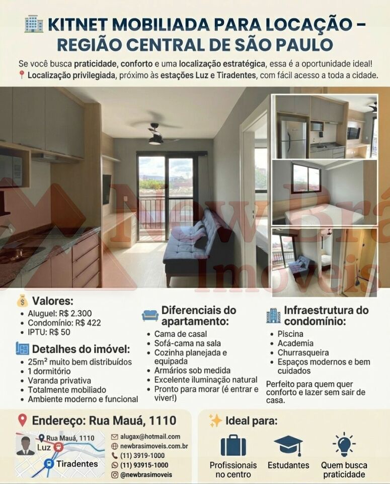 Apartamento para Locação - Centro