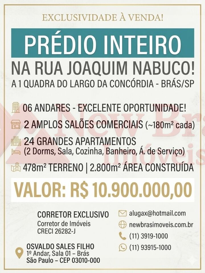 Prédio para Venda - Brás