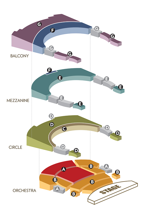 Overture Center Seating Chart Detailed