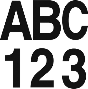 INDIVIDUAL GOTHIC FONT 3" BOAT LETTERS & NUMBERS (#328-17305) INDIVIDUAL GOTHIC FONT 3" BOAT LETTERS & NUMBERS (#328-17305)