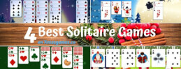 4 Best Solitaire Games on Xmasgames.co
