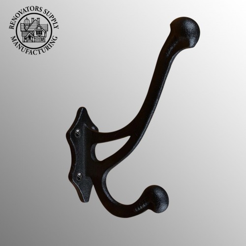 Black Coat Hook Hanger Wrought Iron Black Robe Hanger