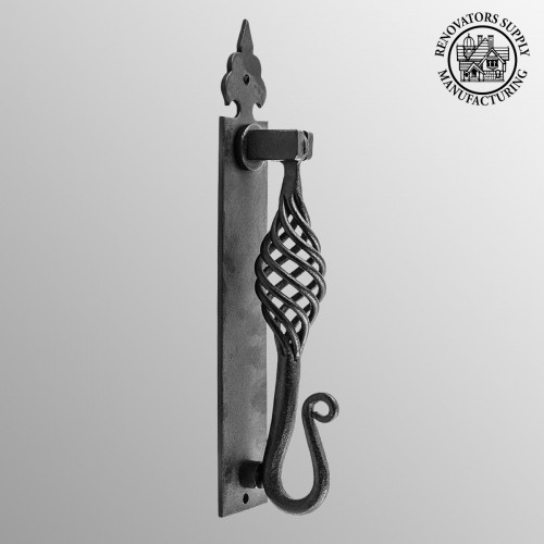 thumbnail image 2 of Medieval Lion Iron Door Knocker - Black 2 of 10